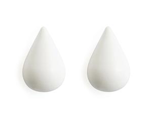 Normann Copenhagen 2 perchas Dropit pequeñas. blanco