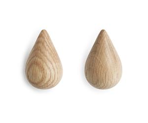 Normann Copenhagen 2 perchas Dropit pequeñas. madera
