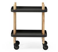 Normann Copenhagen Block - Mesa Auxiliar (Acero, 64 x 50 x 35 cm), Color Negro
