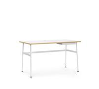 Normann Copenhagen Escritorio Journal Laminado blanco. patas en acero blanco y cajón