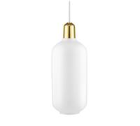 Normann Copenhagen - Amp Lámpara Colgante Grande Blanco/Latón
