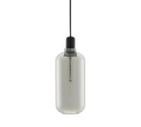 Normann Copenhagen - Amp Lámpara Colgante Grande Ahumado/Negro