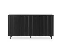 Normann Copenhagen Mesa auxiliar Rib 45x159 cm Soft Black