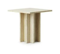 Normann Copenhagen Mesa de centro Edge small Travertine