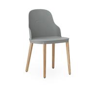 Normann Copenhagen Silla Allez con patas de roble gris-roble