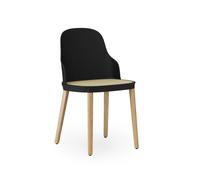 Normann Copenhagen Silla Allez molded wicker negro-roble
