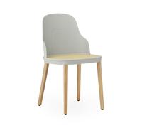 Normann Copenhagen Silla Allez molded wicker Warm Grey-roble