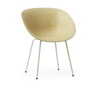 Normann Copenhagen Silla con reposabrazos Mat Armchair Hemp-cream steel