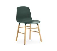 Normann Copenhagen Silla Form Green. patas de roble