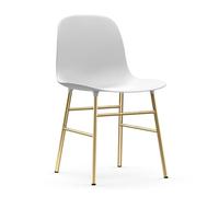 Normann Copenhagen Silla Form patas latón blanco