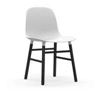 Normann Copenhagen Silla Form patas negras blanco