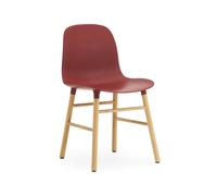 Normann Copenhagen Silla Form Red. patas de roble