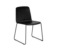 Normann Copenhagen Silla Just Negro. canto negro. base de metal negro
