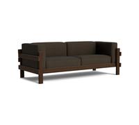 Normann Copenhagen Sofá Kube Pino lacado en marrón-tela Remix 356 Brown. 220 cm