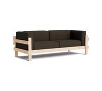 Normann Copenhagen Sofá Kube Pino lacado-tela Remix 356 Brown. 220 cm