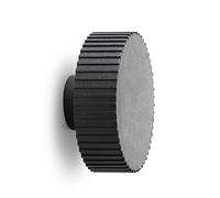 Normann Copenhagen Soporte de Pared de Fibra de Madera, Polipropileno, Negro, Altura: 4 cm, diámetro: 8,1 cm