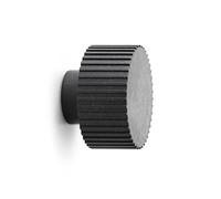 Normann Copenhagen Soporte de pared para chip, fibra de madera, polipropileno, negro, altura: 4,5 cm, diámetro: 6,1 cm