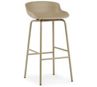 Normann Copenhagen Taburete de bar con patas de metal Hyg 75 cm Sand
