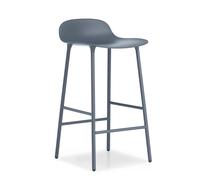 Normann Copenhagen Taburete de bar Form Chair con patas de metal azul