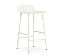 Normann Copenhagen Taburete de bar Form Chair con patas de metal blanco