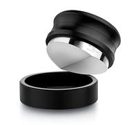 Normcore Distribuidor de 53.3 mm, herramienta de nivelación de café, ajuste de 4 a 12 mm, distribuidor de café para molienda como juego con alfombrilla de mango de aluminio