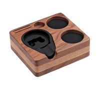 Normcore Estación compacta, base de estación de manipulación de espresso, soporte de manipulación de nogal americano auténtico, soporte de portafiltro para manipulador de café de 51 mm, 54 mm