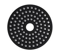 Normcore Filtro de disco espresso de 58,5 mm con agujero redondo, ultradelgado de 0,8 mm de espesor, filtro de café reutilizable de acero inoxidable 316 con revestimiento PVD de titanio adecuado para