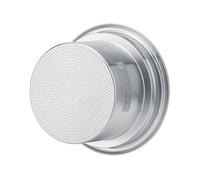 Normcore Kit de cesta de portafiltro reductor de 58 mm a 49 mm, mecanizado CNC a partir de un bloque sólido de acero inoxidable 304, agujeros de 0,28 mm, incluye embudo dosificador, pantalla de disco