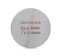 Normcore Pantalla de disco de 53,3 mm, pantalla de ducha inferior, pantalla de contacto de metal para cesta de filtro de espresso, 1,7 mm de grosor, 150 µm, acero inoxidable 316