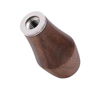 Normcore Pomo de palanca de control de preparación E61, rosca M8, madera de nogal americano con acero inoxidable 304, compatible con palancas del grupo E61 y grifos de vapor