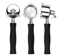 Normcore Portafiltro de doble boquilla de 51 mm con 3 orejas, compatible con Delonghi Dedica EC680 y EC685, y SMEG y EUPA, mango de aluminio anodizado con cesta de filtro de 18 g