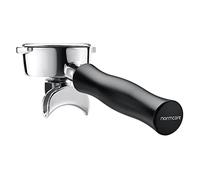 Normcore Portafiltro de doble boquilla de 58 mm con cesta - Compatible con E61, Flair 58, ECM, Rocket, Sanremo, Synesso, Slayer, VBM - Mango de aluminio anodizado