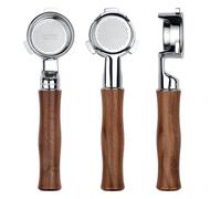 Normcore Portafiltro delgado de 54 mm con cesta de precisión de alta extracción de 18 g, mango de nogal americano genuino para máquinas Breville Sage Barista de 54 mm