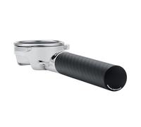 Normcore Portafiltro plano sin fondo de 54 mm con mango de fibra de carbono, compatible con Breville/Sage Barista Series y Bambino Plus, portafiltro de espresso de lado abierto con cesta de 18 g
