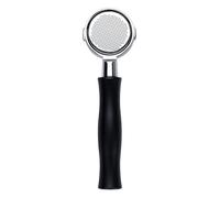 Normcore Portafiltro sin fondo de 51 mm compatible con máquinas La Pavoni Lever Millennium fabricadas después de agosto de 2000, portafiltro desnudo con mango de aluminio anodizado negro