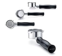 Normcore Portafiltro sin fondo de 54 mm | Portafiltro desnudo sin fondo | Cesta de filtro incluida | Se adapta a máquinas Breville Barista Express y Breville de 54 mm, color negro