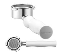 Normcore Portafiltro sin fondo de 54mm Compatible con Máquinas Breville Sage Barista Express, Herramienta de Espresso Desnudo de Grado Barista, Incluye Cesta de Filtro de 18g, Mango de Aluminio