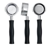 Normcore Portafiltro sin fondo de 58 mm compatible con WPM KD-310/330/410/510/Primus, portafiltro Naked con mango de aluminio anodizado negro