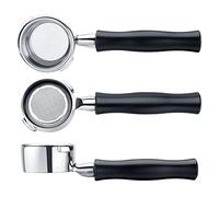 Normcore Portafiltro sin fondo para Gaggia Classic Pro de 58 mm con cesta de filtro de 2 tazas, portafiltros de acero inoxidable sin fondo con mango de aluminio para Gaggia Classic con colador