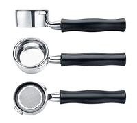 Normcore Portafiltro sin fondo para Gaggia de 58 mm con cabezal de acero inoxidable y cesta de filtro y mango de aluminio anodizado de diseño ergonómico (cesta incluida) - Portafiltro para máquina de