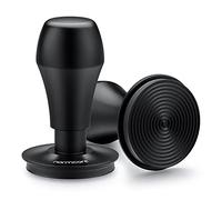 Normcore Prensador de café espresso V4 de 58,5 mm, base ondulada con revestimiento PVD de titanio, prensador con resorte, muelles de repuesto de 15 libras, 25 libras, 30 libras, mango y soporte de