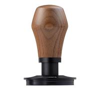 Normcore Prensador de café espresso V4 de 58 mm, prensador con resorte con revestimiento de PVD de titanio, base plana, muelles de repuesto de 15 libras, 25 libras, 30 libras, mango de nogal americano