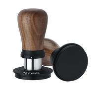 Normcore Tamper de café V5 de 53,3 mm, prensador de espresso con resorte con 6 ajustes de presión ajustables, tecnología Tri-Spring, base plana recubierta de titanio, mango de aluminio y soporte de