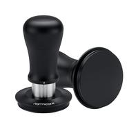 Normcore Tamper de café V5 de 58 mm, prensador de espresso con resorte con 6 ajustes de presión ajustables, tecnología Tri-Spring, base plana recubierta de titanio, mango de aluminio anodizado y