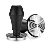 Normcore Tamper V4 de 58,5 mm para café expreso, con resorte y base ondulada de acero inoxidable, resortes de repuesto de 15 libras, 25 libras, 30 libras, mango y soporte de aluminio anodizado, color