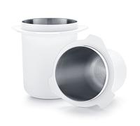 Normcore Vaso dosificador de 53,3 mm, acero inoxidable 304, antiadherente, color blanco, apto para máquinas Breville Sage Solis Barista Express y Breville de 54 mm