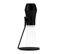 Normcore WDT - Herramienta de distribución con soporte, agitador de espresso de aguja de 9 puntas, 18 agujas de 0,25 mm/0,3 mm de grosor, técnica de distribución Weiss, mango de aluminio anodizado