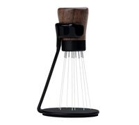 Normcore WDT Tool V2.1 con soporte, distribución de espresso de 9 puntas de 0.23 mm también, técnica de distribución Weiss, agitador magnético de café con 16 agujas adicionales, mango de madera de