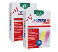 Normolip 5 Forte | Berberina, Cardo Mariano y Arroz Rojo | Complemento alimenticio sin gluten ni lactosa, apto para veganos. Con policosanoles. Pack de 2 envases de 36.