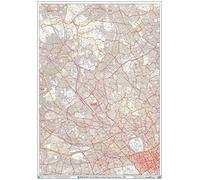 Noroeste de Londres - NW - Mapa postal de pared - Papel